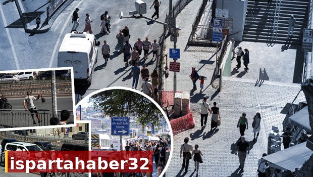 İstanbul'daki işlek bölgede ilginç görüntü! Kolayı varken tercih etmiyorlar: 100 metrelik tehlikeye türlü gerekçeler