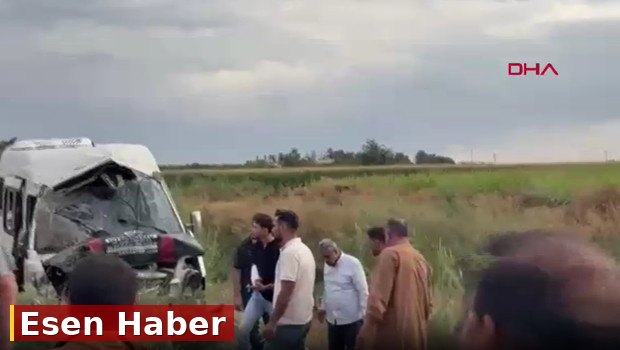 Şanlıurfa’da tarım işçilerini taşıyan minibüs kanala devrildi; 19 yaralı
