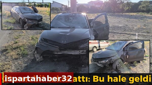 Otomobil takla attı